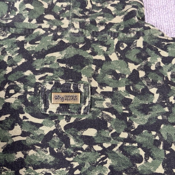 LRG Lifted Research Group Hoodie Sweatshirt Mens L Full Zip Green Camo Skate Y2K - Picture 6 of 12